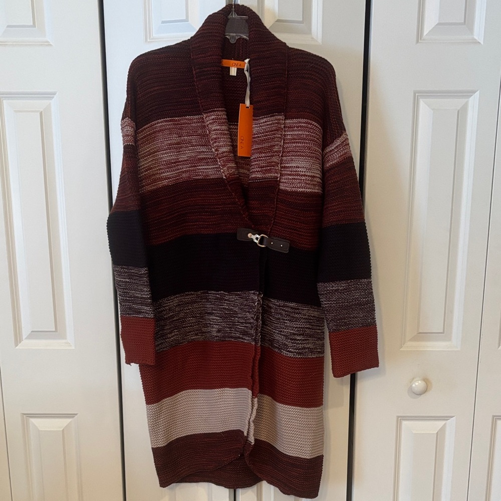 One A  Women's Sweater - Brown and Cream